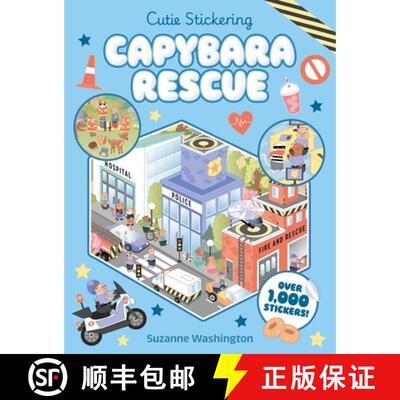 【3-4周达】Cutie Stickering #2 Capybara Rescue: The Ultimate Cosy Sticker Book [9780702345104]