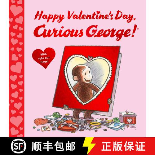 【3-4周达】精装 Happy Valentine's Day, Curious George! [9780063384903]