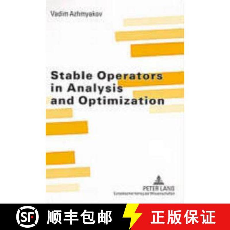 预订 Stable Operators in Analysis and Optimization [9783631534038]