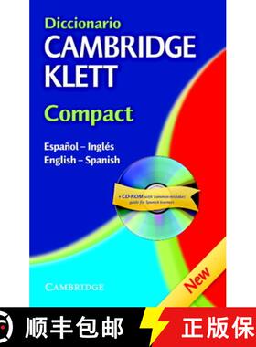 【3-4周达】Diccionario Cambridge Klett Compact Español-Inglés/English-Spanish Hardback [With CDROM] [9780521866019]