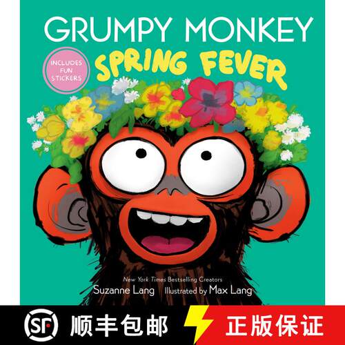 【3-4周达】精装 Grumpy Monkey Spring Fever: Includes Fun Stickers and Hidden Easter Eggs! [9780593652336]
