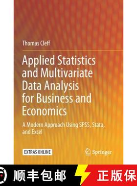 【3-4周达】Applied Statistics and Multivariate Data Analysis for Business and Economics : A Modern Ap... [9783030177690]