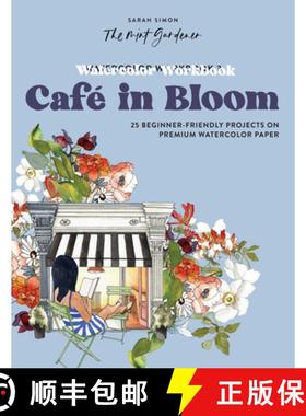 【3-4周达】Watercolor Workbook: A Day at the Cafe: 25 Beginner-Friendly Projects on Premium Watercolo... [9781958803608]