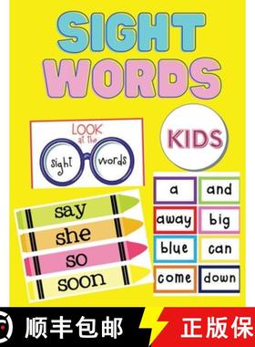 预订 Sight Words For Kids: 100 Sight Words Kindergarten Workbook Ages 4-8 - Learn to Read Adventure f... [9782457305198]