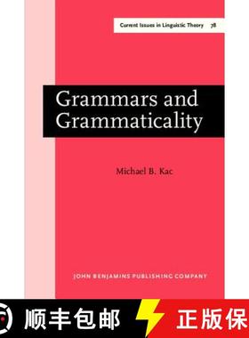 【3-4周达】Grammars and Grammaticality [9789027235756]