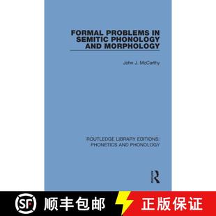 Semitic 9781138604247 4周达 Morphology and Phonology Problems Formal