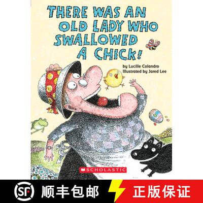 【3-4周达】There Was an Old Lady Who Swallowed a Chick! (a Board Book) [9781338210385]