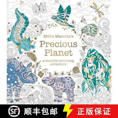 【3-4周达】Millie Marotta's Precious Planet : A mindful colouring adventure [9781849949095]
