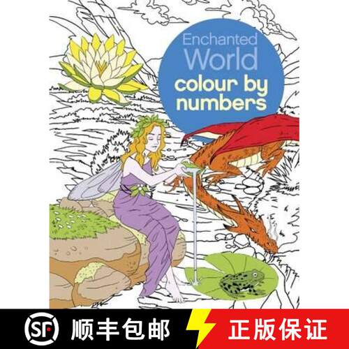 【3-4周达】Enchanted World Colour by Numbers [9781784283858]