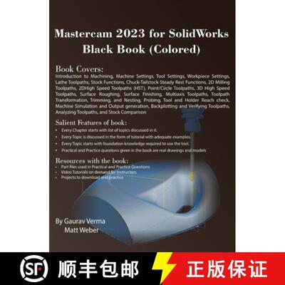 【3-4周达】Mastercam 2023 for SolidWorks Black Book (Colored) [9781774590782]