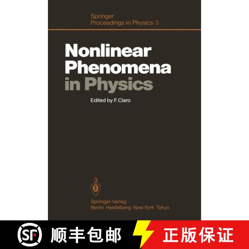 【3-4周达】Nonlinear Phenomena in Physics : Proceedings of the 1984 Latin American School of Physics,... [9783642932915]