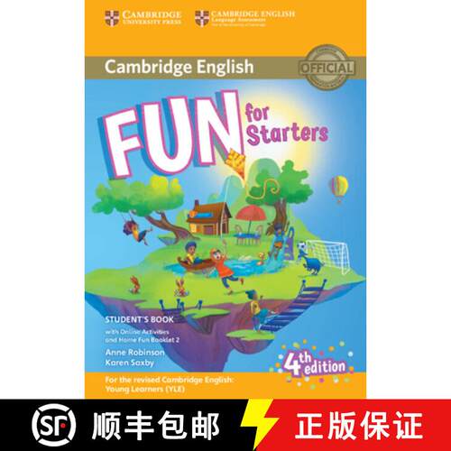 剑桥少儿 Fun for Starters Student's Book with Online Activities with Audio and Home Fun Booklet 初级... [9781316617465]