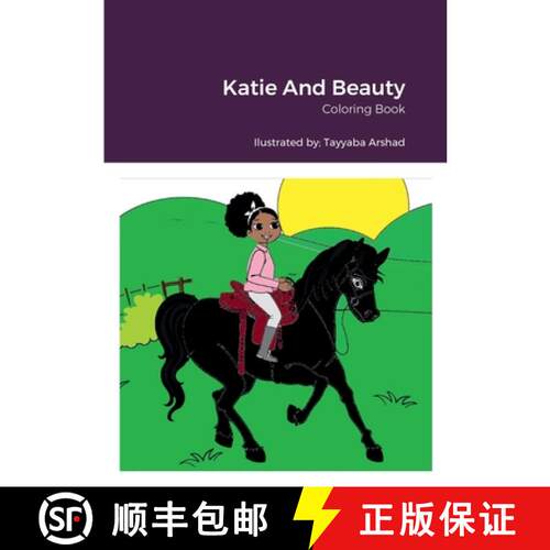 【3-4周达】Katie And Beauty: Coloring Book   (with Story Detail) [9781387741809]