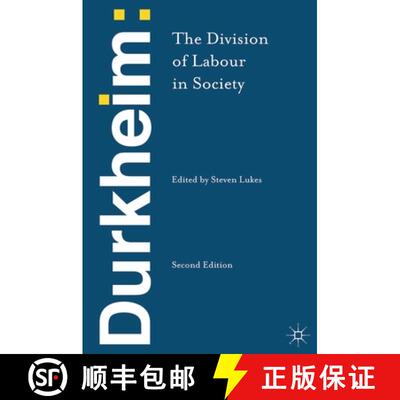 【3-4周达】精装 Durkheim: The Division of Labour in Society (2013) [9781137347138]