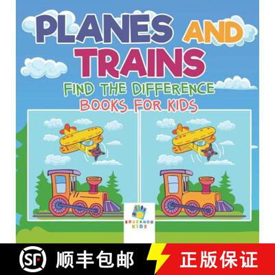 【3-4周达】Planes and Trains | Find the Difference Books for Kids [9781645216551]