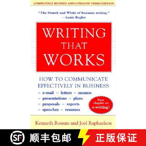 【3-4周达】Writing That Works, 3rd Edition: How to Communicate Effectively in Business [9780060956431]