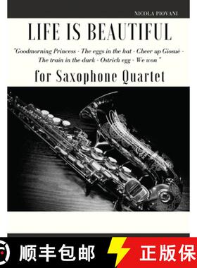 【3-4周达】Life is beautiful for Saxophone Quartet: Goodmorning Princess - The eggs in the hat - Chee... [9791221028980]