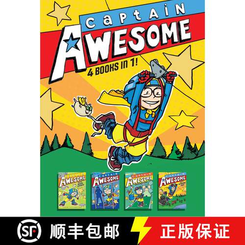 【3-4周达】精装 Captain Awesome 4 Books in 1! No. 3: Captain Awesome and the Missing Elephants; Capta... [9781665913829]