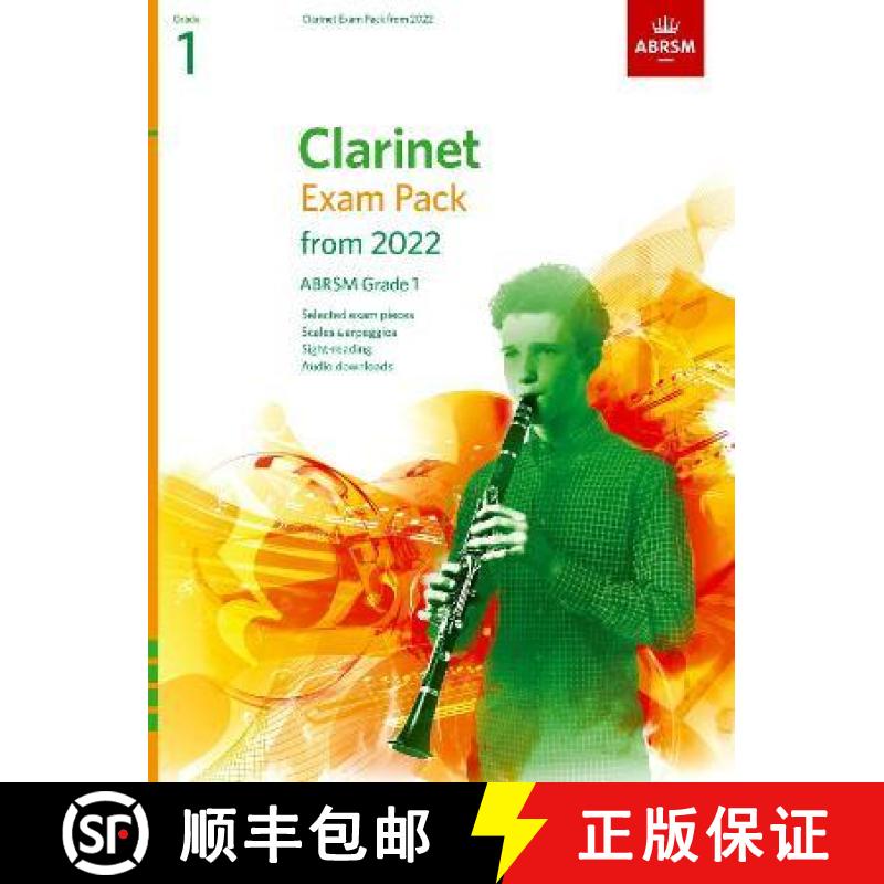 【4周达】Clarinet Exam Pack from 2022, ABRSM Grade 1: Selected from the syllabus from 2022. Clarinet ... [9781786013989]