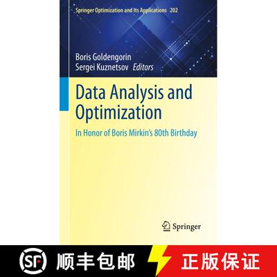 【3-4周达】精装 Data Analysis and Optimization : In Honor of Boris Mirkin's 80th Birthday [9783031316531]