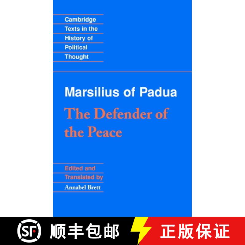 【3-4周达】Marsilius of Padua: The Defender of the Peace: - Marsilius of Padua: The Defender of the P... [9780521789110]