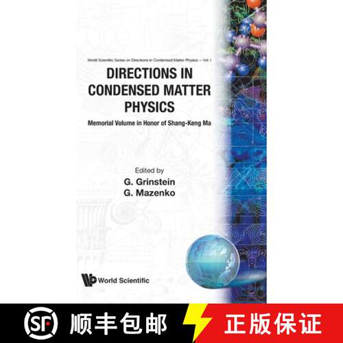 【3-4周达】精装 Directions In Condensed Matter Physics: Memorial Volume In Honor Of Shang-keng Ma [9789971978426]
