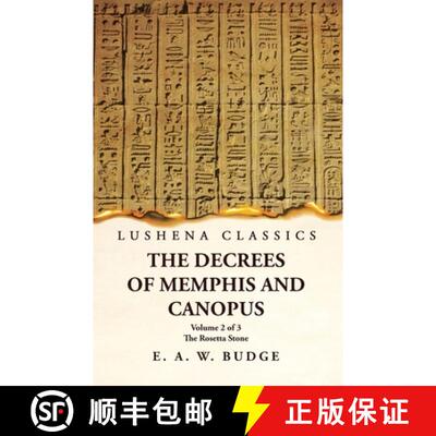【3-4周达】The Decrees of Memphis and Canopus The Rosetta Stone Volume 2 of 3 [9781639239726]