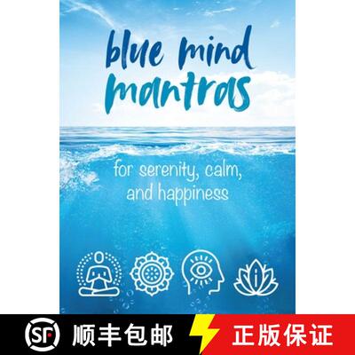 【3-4周达】精装 Blue Mind Mantras: For Serenity, Calm, and Happiness [9781800650343]