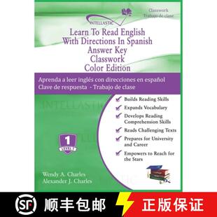 【3-4周达】Learn To Read English With Directions In Spanish Answer Key Classwork : Color Edition [9781945738166]