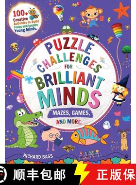 【3-4周达】Puzzle Challenges for Brilliant Minds Mazes, Games, and More [9781958350386]