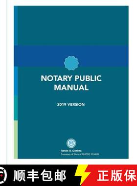 【3-4周达】Rhode Island Notary Public Manual [9780359572045]