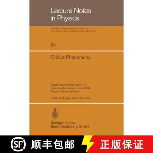 【3-4周达】Critical Phenomena : Sitges International School on Statistical Mechanics, June 1976 Sitge... [9783540078623]