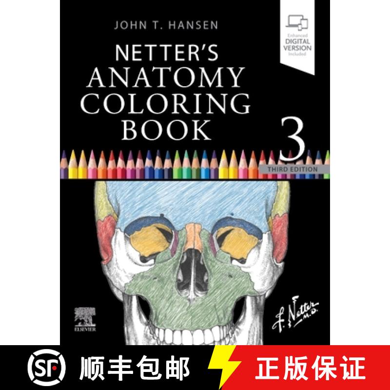 【3-4周达】Netter's Anatomy Coloring Book [9780323826730]