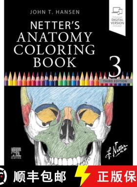 【3-4周达】Netter's Anatomy Coloring Book [9780323826730]