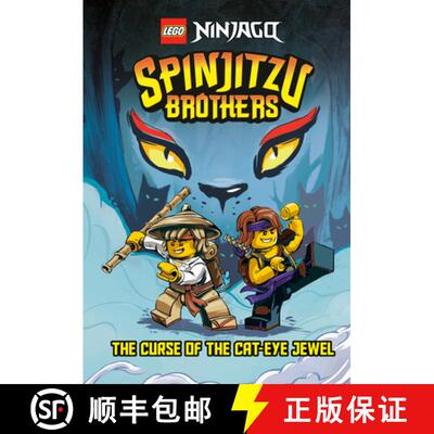 【3-4周达】精装 Spinjitzu Brothers #1: The Curse of the Cat-Eye Jewel (Lego Ninjago) [9780593381403]