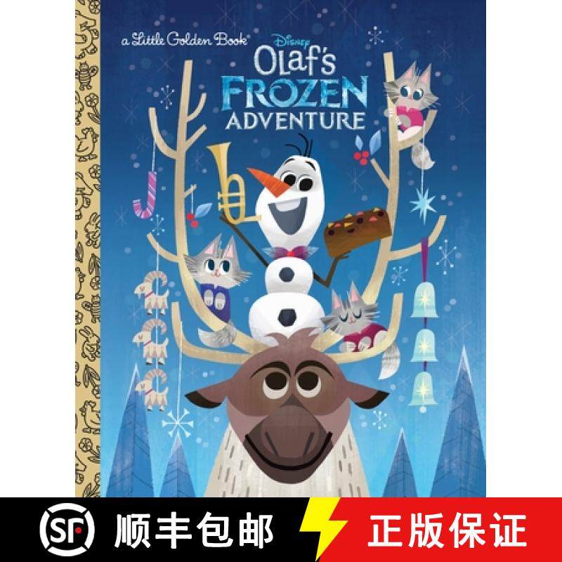 【3-4周达】Olaf's Frozen Adventure Little Golden Book (Disney Frozen) [9780736438353]