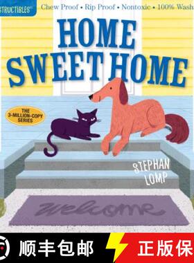 【3-4周达】Indestructibles: Home Sweet Home: Chew Proof - Rip Proof - Nontoxic - 100% Washable (Book ... [9781523502080]