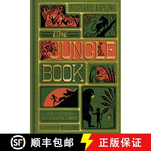 预订 The Jungle Book (Minalima Edition) (Illustrated with Interactive Elements) [9780062389503]