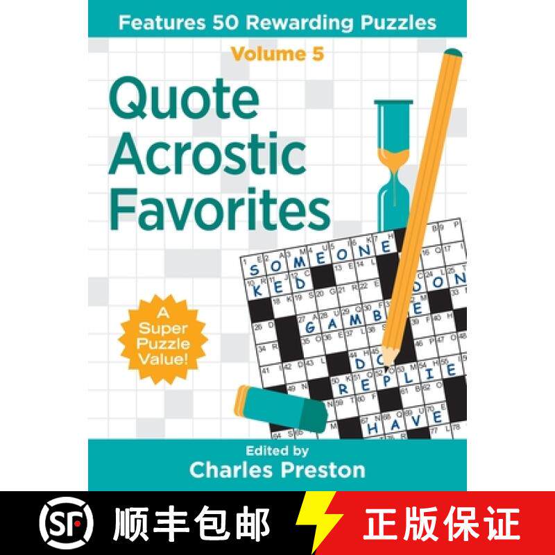 【3-4周达】Quote Acrostic Favorites: Features 50 Rewarding Puzzles [9780998832296]