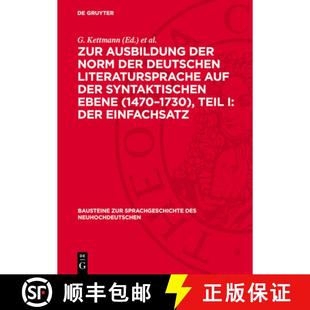 Norm Auf Zur Der ... 预订 1730 Deutschen Ausbildung Ebene Syntaktischen Literatursprache 9783112777442 1470