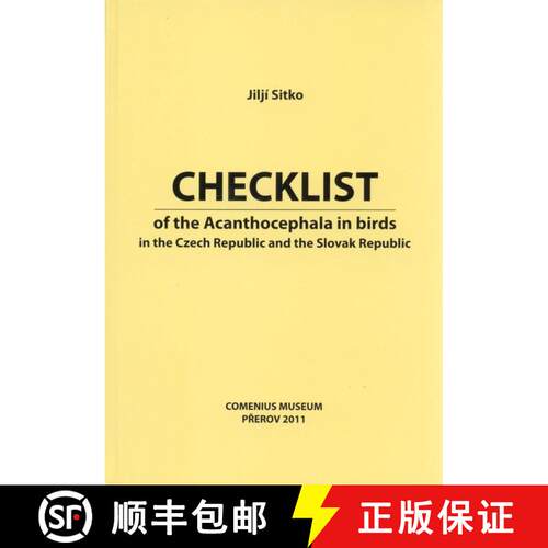 【3-4周达】精装 Checklist of the Acanthocephala in Birds in the Czech Republic and the Slovak Republic [9788090371385]