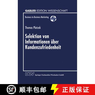 【3-4周达】Selektion Von Informationen UEber Kundenzufriedenheit [9783824468676]