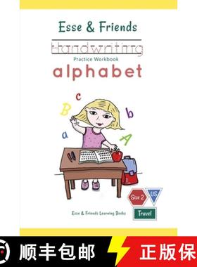【3-4周达】Esse & Friends Handwriting Practice Workbook Alphabet: Size 2 Practice lines Ages 3 to 5 P... [9780648738688]