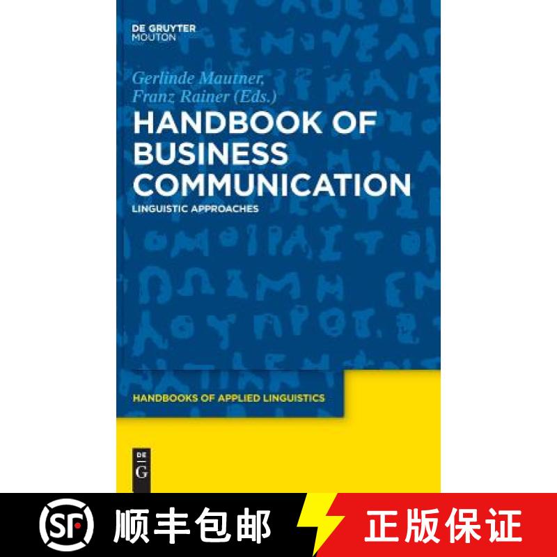 【3-4周达】Handbook of Business Communication: Linguistic Approaches [9781614516835]
