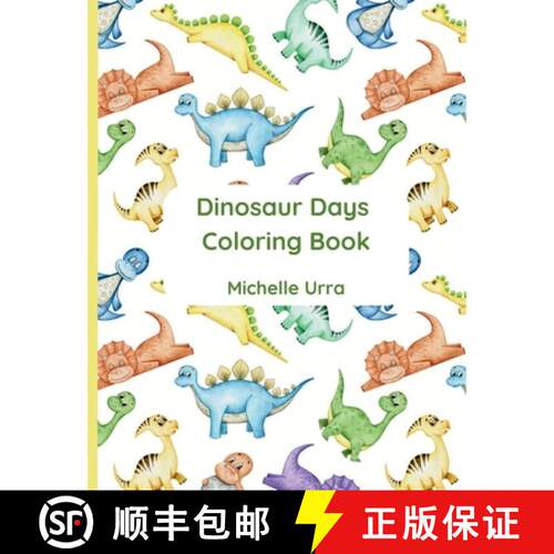 【3-4周达】Dinosaur Days Coloring Book [9781962534239]