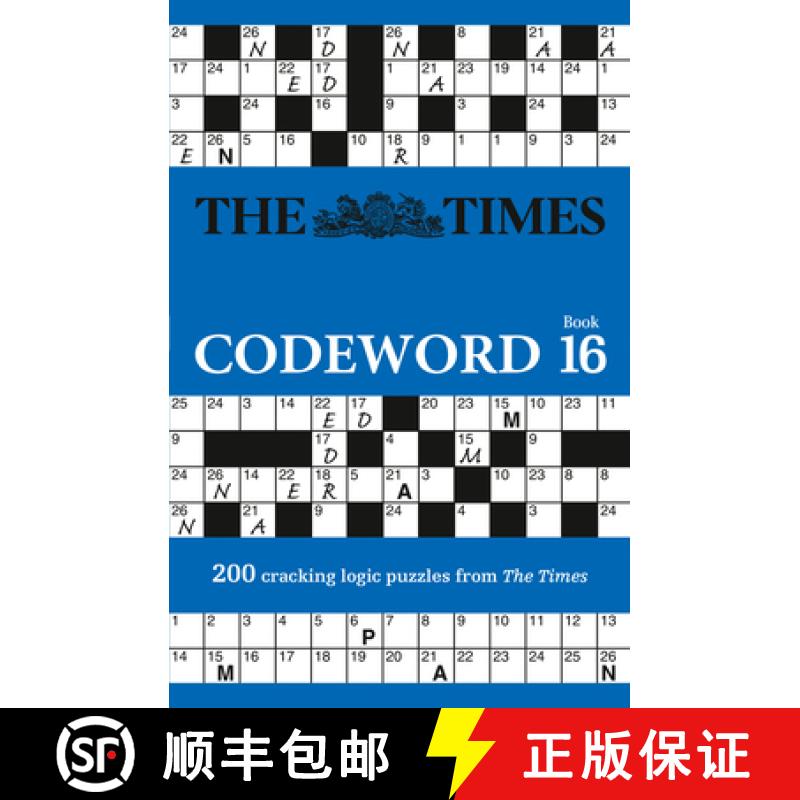【3-4周达】The Times Codeword 16: 200 Cracking Logic Puzzles [9780008673239]