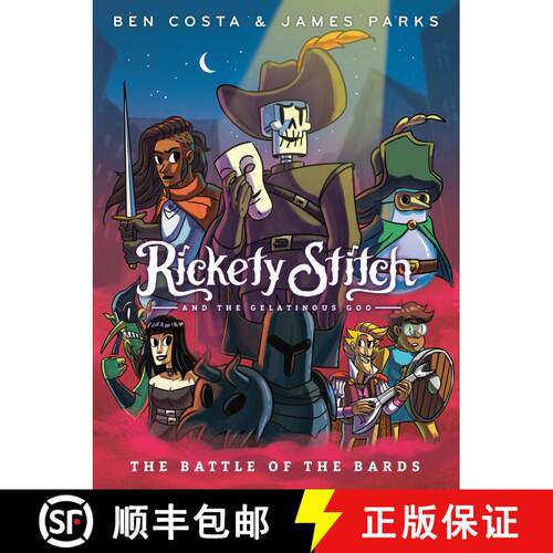 【3-4周达】精装 Rickety Stitch and the Gelatinous Goo Book 3: The Battle of the Bards: (A Graphic Novel) [9780593430286]