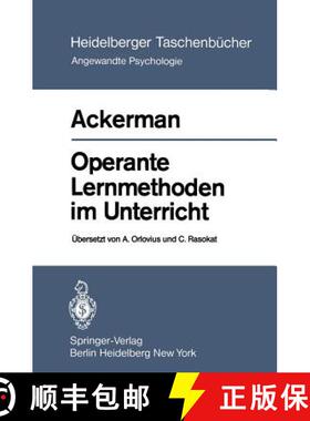 【3-4周达】Operante Lernmethoden Im Unterricht [9783540096870]