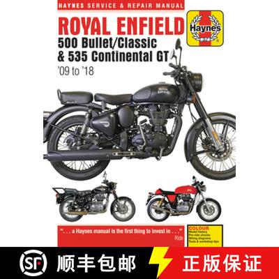 【3-4周达】Royal Enfield 500 Bullet / Classic & 535 Continental GT Haynes Service & Repair Manual: '0... [9781785214271]