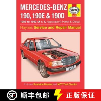 【3-4周达】Mercedes-Benz 190, 190E & 190D Petrol & Diesel (83 - 93) Haynes Repair Manual [9780857336422]
